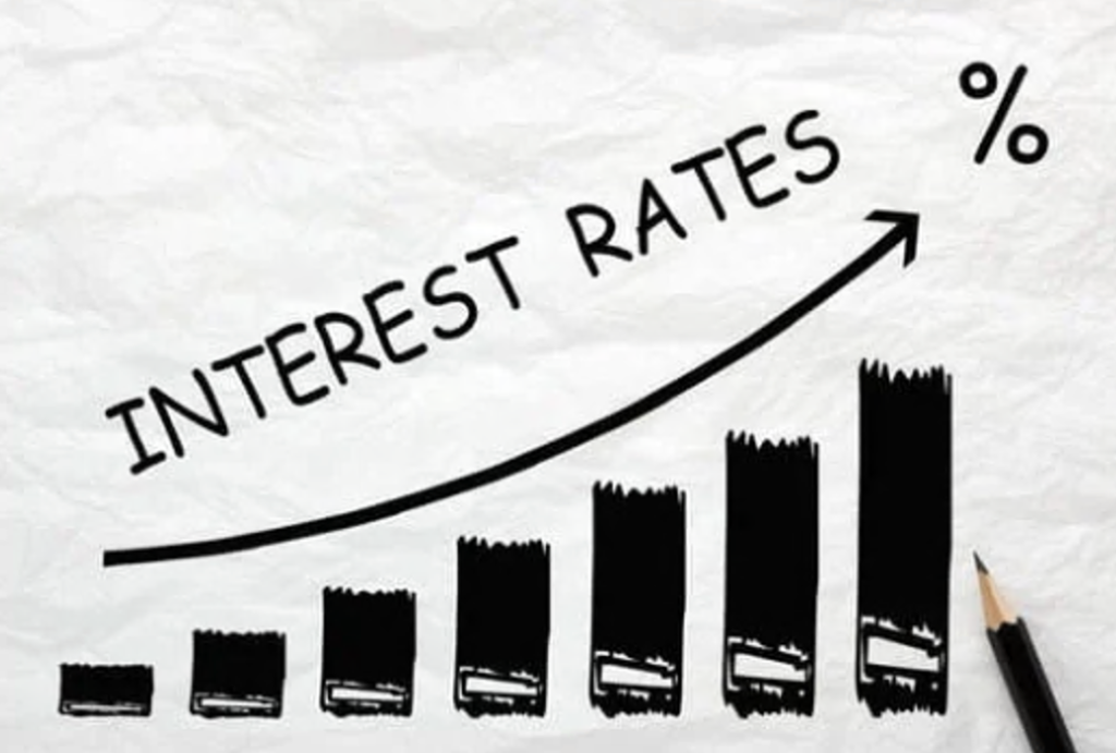 bar chart increase - interest rates increasing