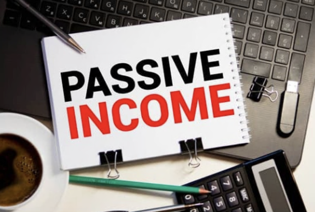 passive income, written on paper
