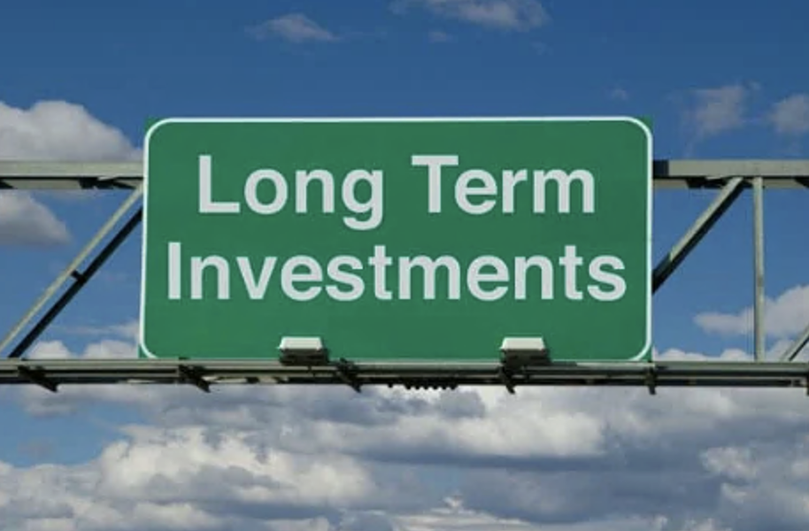 long term investing sign