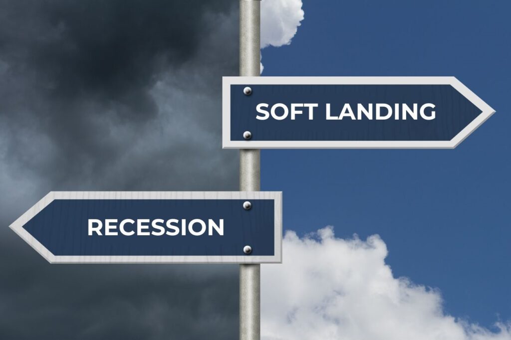 soft landing versus recession
